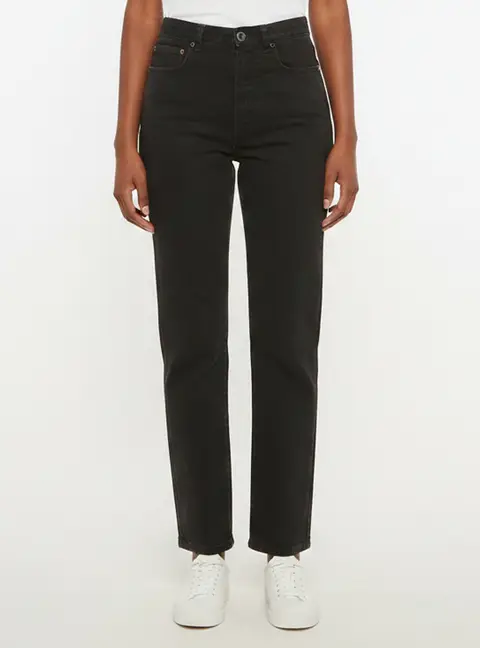 Alaia Black Denim High Rise Jeans S/Waist 21"
