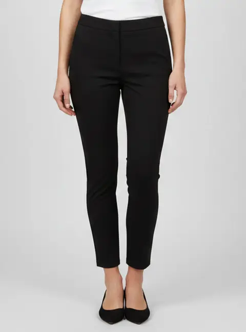 Alexander Wang Black Crepe and Knit Paneled Trousers S
