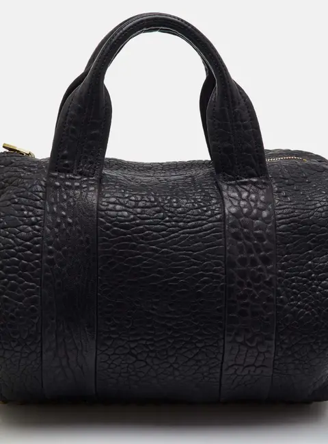Alexander Wang Rocco Medium Black Leather Studded Satchel