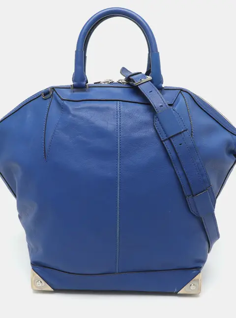 Alexander Wang Emile Blue Leather Satchel
