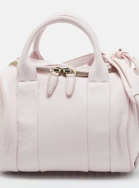 Alexander Wang Rockie Pink Small Leather Satchel