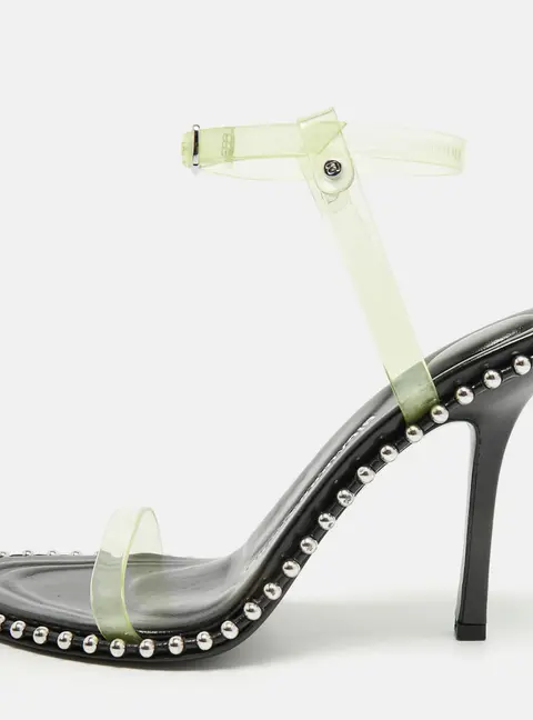 Alexander Wang Nova Size 39.5 Transparent PVC Ankle Strap Sandals