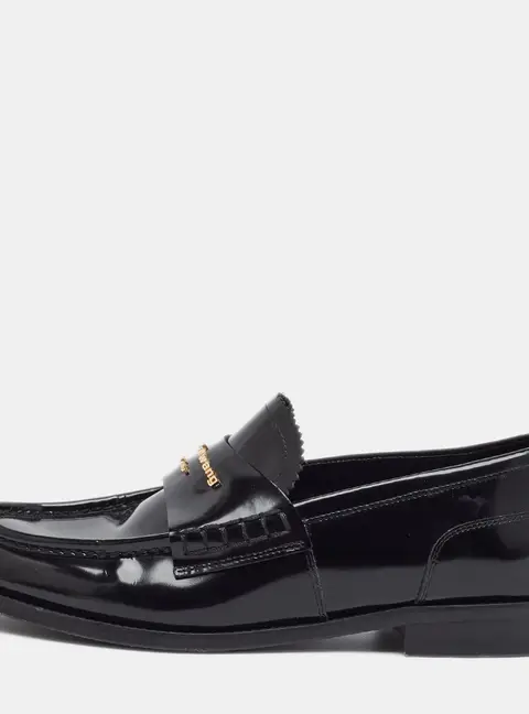 Alexander Wang Carter Size 40 Black Patent Leather Loafers
