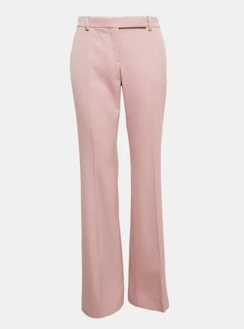 Alexander McQueen Pink Wool Formal Trousers M