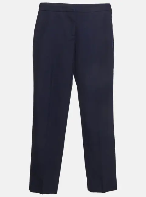 Alexander McQueen Blue Cotton Formal Trousers S