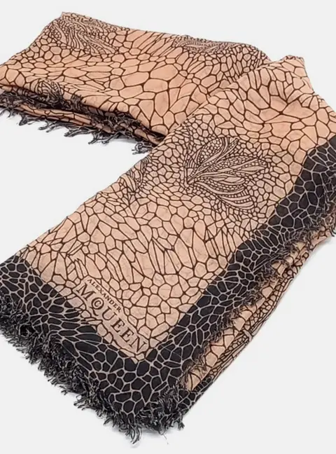 Alexander McQueen Multicolor Modal 85%, Silk 15%  Scarf