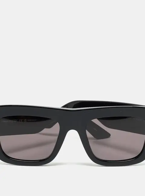 Alexander McQueen Black AM0449S Frame Square Sunglasses