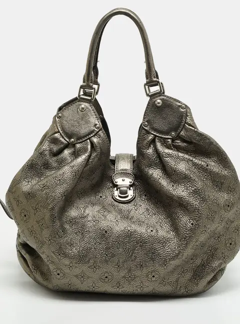 Louis Vuitton Surya XL Metallic Monogram Mahina Leather Bag