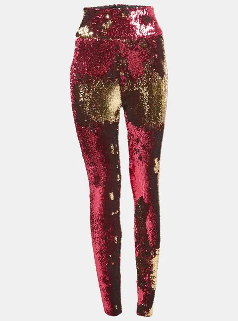Alexandre Vauthier Fuchsia Pink Sequin Pants M