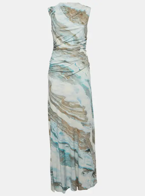 Anna Quan Multicolour Agate Print Jersey Juniper Dress S