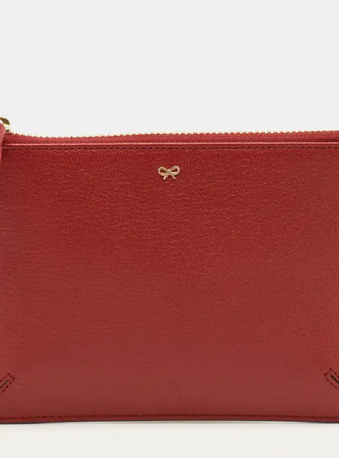 Anya Hindmarch Bespoke Loose Pocket Red Leather Pouch