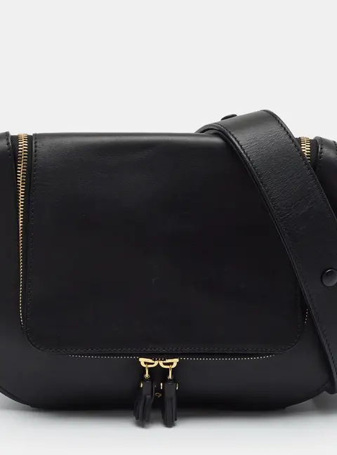 Anya Hindmarch Vere Black Leather Hobo
