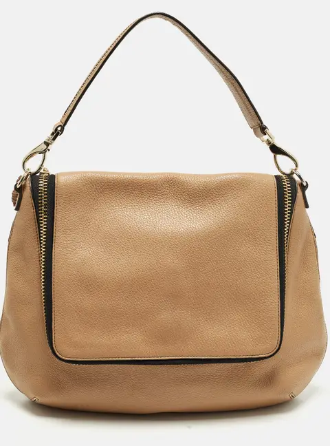 Anya Hindmarch Maxi Zip Brown Leather Hobo