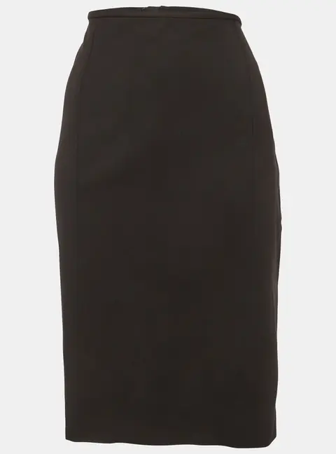 Armani Collezioni Black Jersey Pencil Skirt L