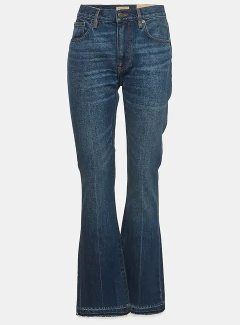 Burberry Blue Denim Boot Cut Jeans L/Waist 32"