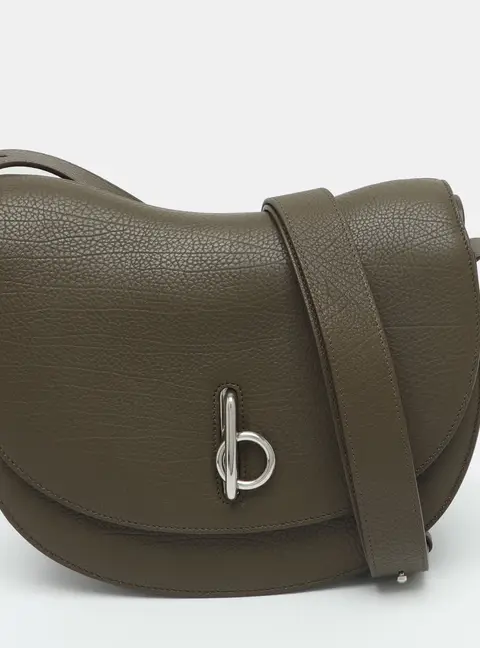 Burberry Rocking Horse Medium Military Leather Hobo