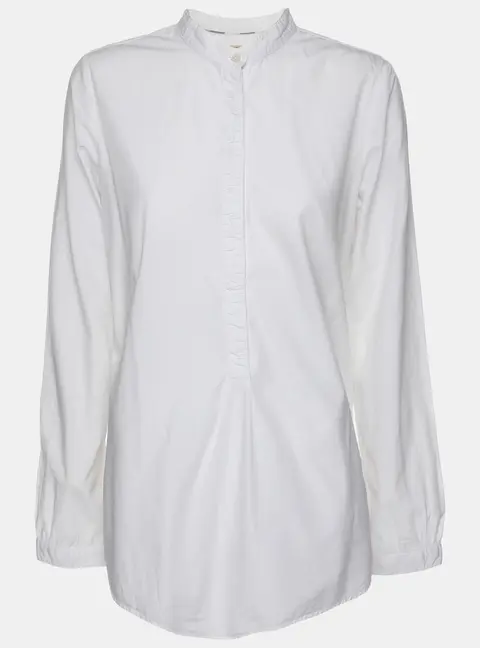 Burberry Brit White Cotton Button Front Top S