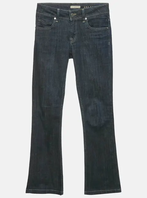 Burberry Brit Navy Blue Denim Boot Leg Jeans S Waist 25"