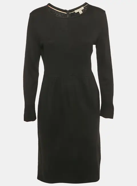 Burberry Brit Black Wool Short Dress M