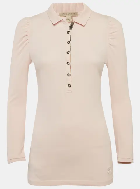 Burberry Brit Pink Cotton Long Sleeve T-Shirt S