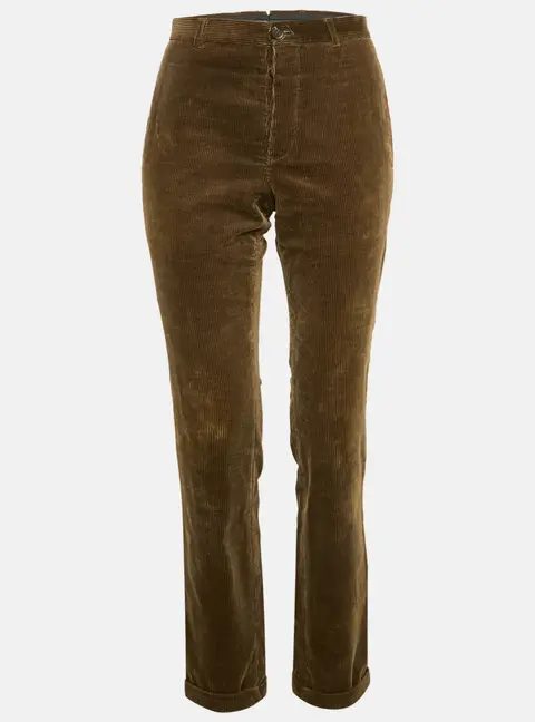 Burberry Prorsum Khaki Green Corduroy Pants M