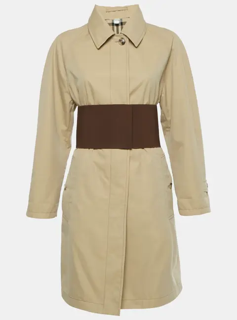 Burberry Beige Cotton Trench Coat S