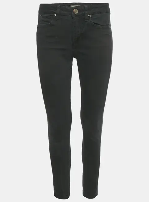 Burberry Black Denim and Jersey Skinny Jeans M/Waist 28"