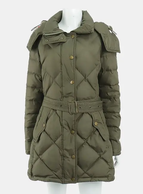 Burberry Britline Down Padded Green Polyester Jumper Size M