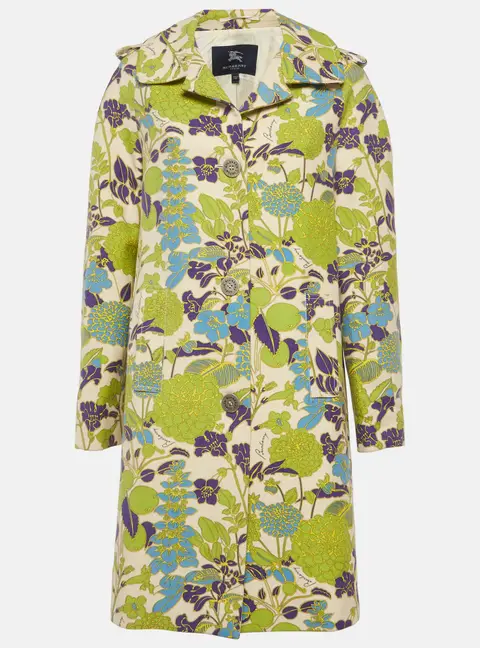Burberry Green Camden Wool Coat M