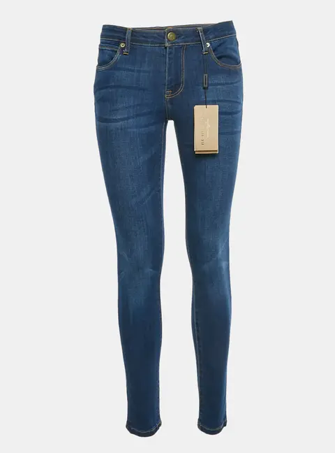 Burberry Blue Denim Skinny Low-Rise Jeans M/Waist 28"
