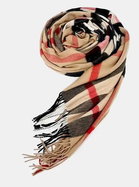 Burberry cashmere multicolor scarf