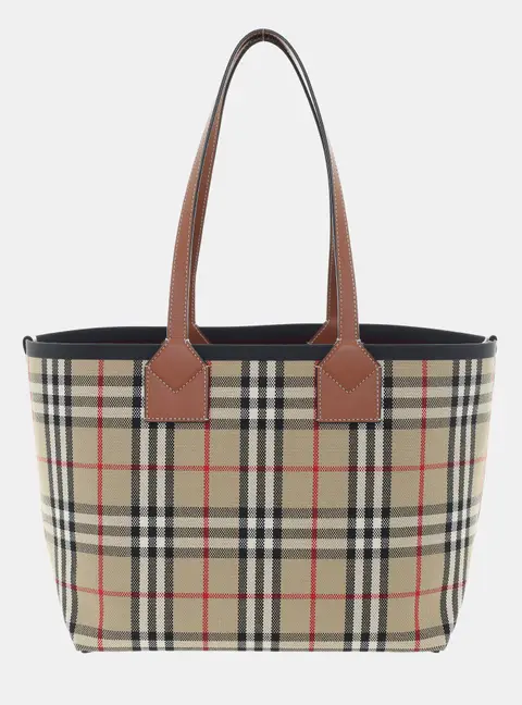 Burberry Multicolour Canvas Small London Tote Bag