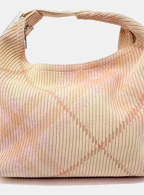 Burberry Multicolor Fabric Peg Duffel Bag Medium