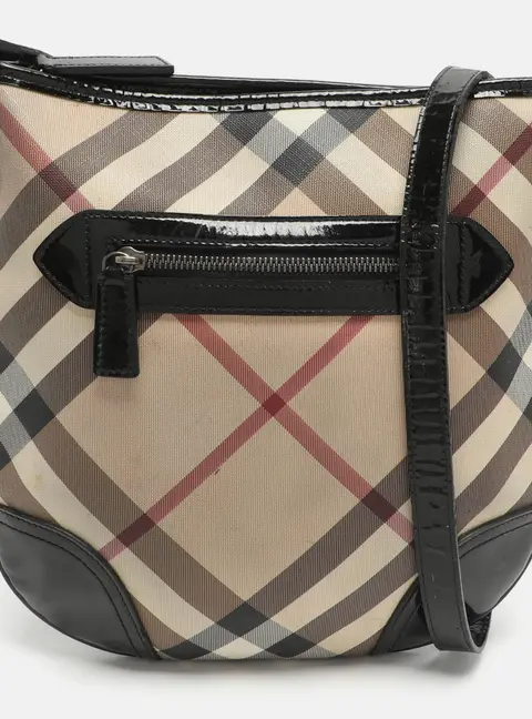 Burberry Dryden Beige/Black Supernova Check PVC Crossbody Bag