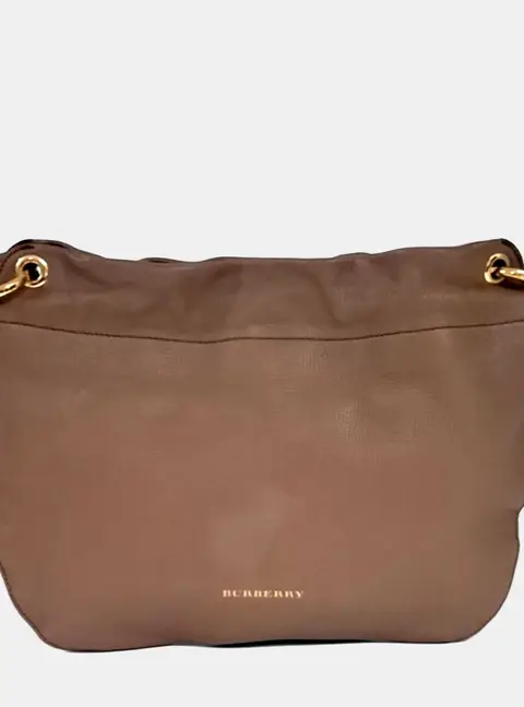 Burberry Beige Leather Crossbody Bag