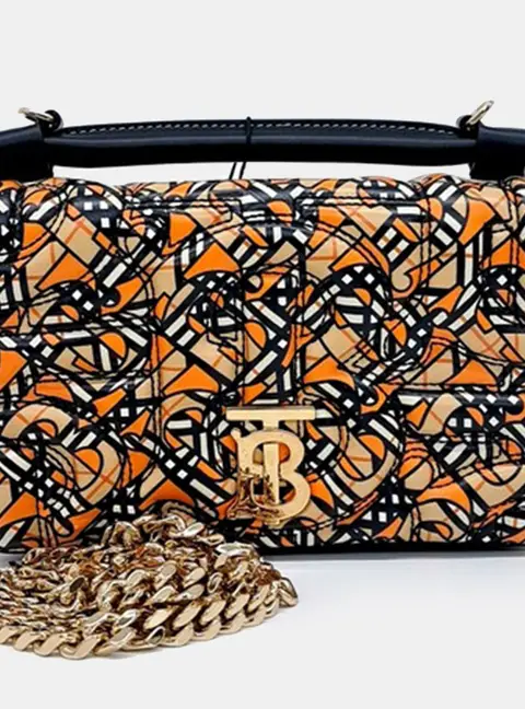 Burberry Leather Multicolor Lola Bag Small
