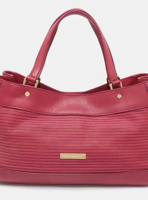 Burberry Ravensdon Pink Leather Tote