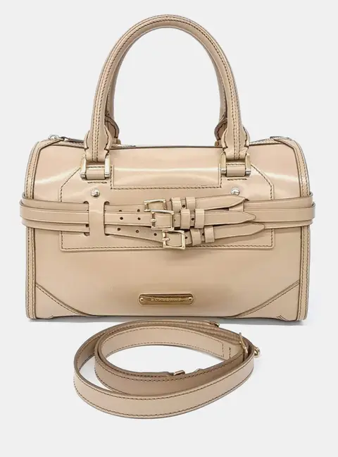Burberry Beige Leather Tote and crossbody bag