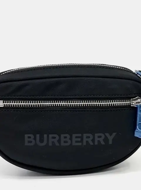 Burberry Black Fabric Canon Belt Bag