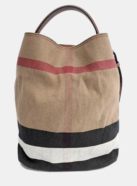 Burberry Beige Fabric Susanna Hobo Bag
