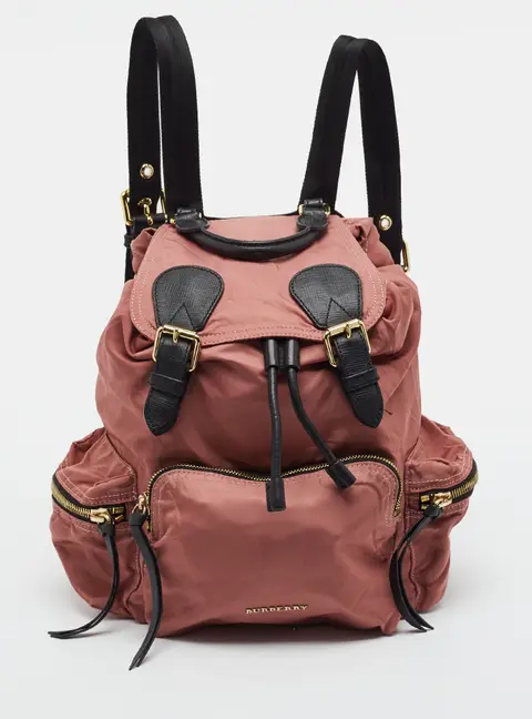 Burberry Rucksack Mauve Nylon Backpack