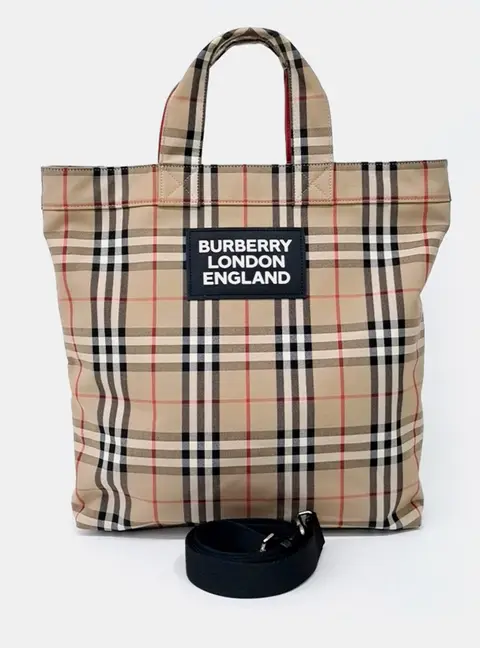 Burberry Beige Fabric tote and shoulder bag