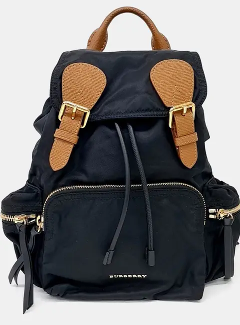 Burberry Black Fabric Rucksack Backpack