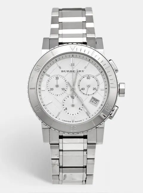 Burberry The City BU9700 Silver Dial Stainless Steel Women's Wristwatch 38 mm