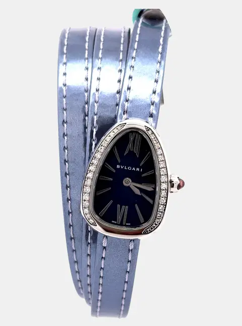 Bvlgari Serpenti 102967 Quartz Blue Stainless Steel Women&rsquo;s Wristwatch 27mm