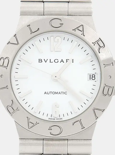 Bvlgari Diagono LCV29S Automatic CWhite Stainless Steel Women's Wristwatch 29mm