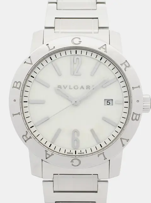 Bvlgari Bvlgari Bvlgari 	BB41S White Stainless Steel Automatic Women's Watches 41mm