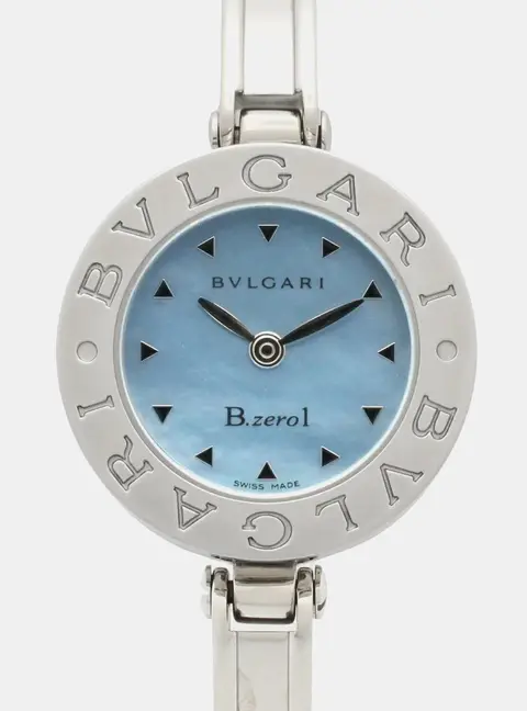 Bvlgari B.Zero1 BZ22S Blue Stainless Steel Quartz Women's Watches 22mm