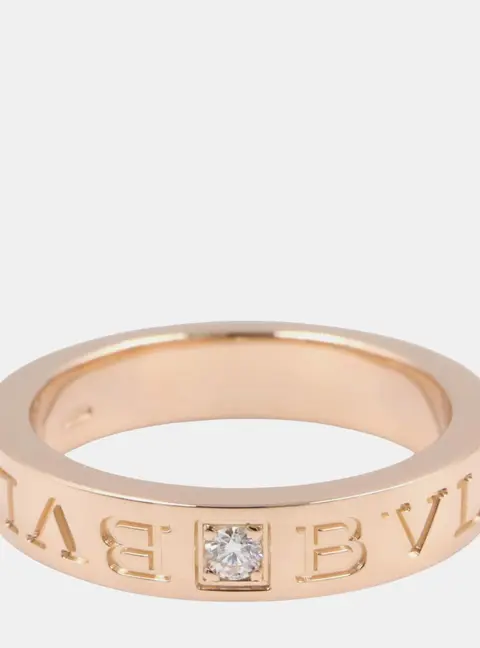 BVLGARI B.zero1 341825 18k Rose Gold Women's Ring EU 51