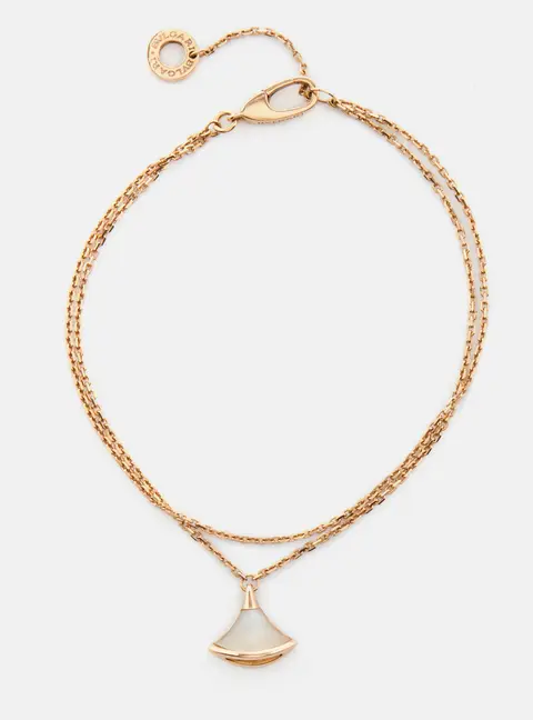 Bvlgari Divas' Dream Mother of Pearl 18k Rose Gold Bracelet SM